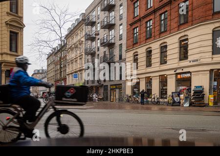 scene di strada a Copenhagen, Danimarca Foto Stock