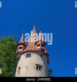 La Torre dei ladri nella parte occidentale della Città Vecchia, costruita nel 1380 come parte delle fortificazioni medievali e per lungo tempo una torre carceraria, Foto Stock