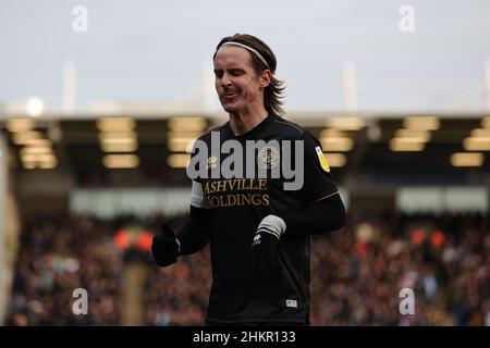 PETERBOROUGH, REGNO UNITO. FEB 5TH. Stefan Johansen dei Queens Park Rangers durante la quarta partita di Emirates fa Cup tra Peterborough United e Queens Park Rangers al Weston Homes Stadium, Peterborough sabato 5th febbraio 2022. (Credit: James Holyoak | MI News) Credit: MI News & Sport /Alamy Live News Foto Stock