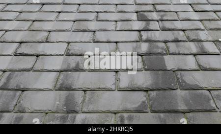 Immagine full frame di sfondo grigio ardesia con spazio per la copia Foto Stock