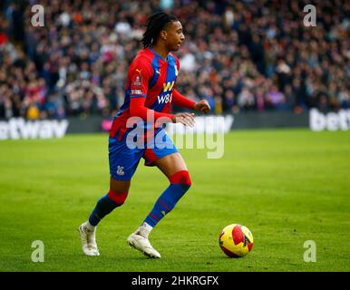 Londra, Regno Unito. 01st Feb 2018. LONDRA, Regno Unito, FEBBRAIO 05: Michael Olise di Crystal Palace durante la fa Cup Quarta rotonda tra Crystal Palace e Heartlepool United al Selhurst Park Stadium, Londra il 5th febbraio 2022 Credit: Action Foto Sport/Alamy Live News Foto Stock