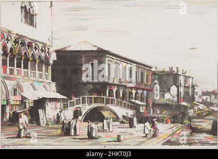 Arte ispirata a le Preson V (la prigione). Da: Vedute oltre le prese da i luoghi oltre ideate da Antonio Canal, Antonio Canaletto, etcher, 1735-1746, Venezia, Etching, Antonio Canaletto (1697-1768), nato Giovanni Antonio Canal, fu il pittore più famoso di Venezia, e una delle opere più classiche modernizzate da Artotop con un tuffo di modernità. Forme, colore e valore, impatto visivo accattivante sulle emozioni artistiche attraverso la libertà delle opere d'arte in modo contemporaneo. Un messaggio senza tempo che persegue una nuova direzione selvaggiamente creativa. Artisti che si rivolgono al supporto digitale e creano l'NFT Artotop Foto Stock