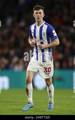 Londra, Inghilterra, 5th febbraio 2022. Joe White di Hartlepool United durante la partita Emirates fa Cup al Selhurst Park, Londra. Il credito d'immagine dovrebbe leggere: Paul Terry / Sportimage Foto Stock