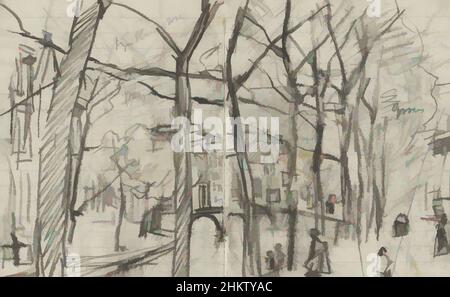 Arte ispirata alla vista del Keizersgracht ad Amsterdam, Paesi Bassi, vicino al Reestraat, opere classiche modernizzate da Artotop con un tuffo di modernità. Forme, colore e valore, impatto visivo accattivante sulle emozioni artistiche attraverso la libertà delle opere d'arte in modo contemporaneo. Un messaggio senza tempo che persegue una nuova direzione selvaggiamente creativa. Artisti che si rivolgono al supporto digitale e creano l'NFT Artotop Foto Stock