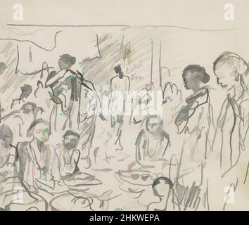 Arte ispirata alle donne ridere e sedersi e stare intorno a ciotole con cibo. Gruppo di donne indonesiane, in un partito. Indonesia, opere classiche modernizzate da Artotop con un tuffo di modernità. Forme, colore e valore, impatto visivo accattivante sulle emozioni artistiche attraverso la libertà delle opere d'arte in modo contemporaneo. Un messaggio senza tempo che persegue una nuova direzione selvaggiamente creativa. Artisti che si rivolgono al supporto digitale e creano l'NFT Artotop Foto Stock