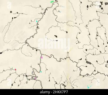 Arte ispirata da MAP della Francia del Nord, 1712, carte particuliere des environs de Philippeville, Charlemont, Marienbourg, Rocroy, Charleville, Mezieres, Sedan, ecc., Mappa della Francia settentrionale con le città di Philippeville, Mariembourg, Rocroi, Charleville-Mézières e Sedan, 1712. Parte di, opere classiche modernizzate da Artotop con un tuffo di modernità. Forme, colore e valore, impatto visivo accattivante sulle emozioni artistiche attraverso la libertà delle opere d'arte in modo contemporaneo. Un messaggio senza tempo che persegue una nuova direzione selvaggiamente creativa. Artisti che si rivolgono al supporto digitale e creano l'NFT Artotop Foto Stock