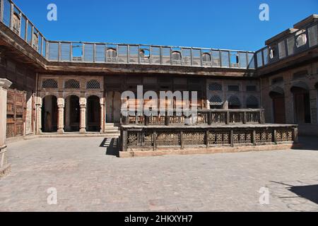 Complesso di casa di Sethi a Haji Camp, Via Sethi a Peshawar, Pakistan Foto Stock