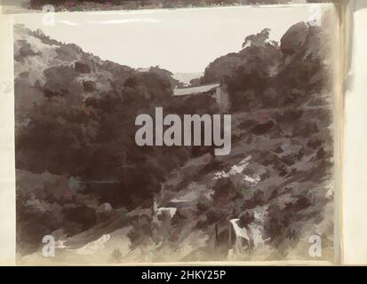 Arte ispirata dalla dimora in un paesaggio forestale e montano, sconosciuto, c.. 1879 - c. 1890, carta, stampa albume, altezza 174 mm x larghezza 221 mm altezza 345 mm x larghezza 265 mm, opere classiche modernizzate da Artotop con un tocco di modernità. Forme, colore e valore, impatto visivo accattivante sulle emozioni artistiche attraverso la libertà delle opere d'arte in modo contemporaneo. Un messaggio senza tempo che persegue una nuova direzione selvaggiamente creativa. Artisti che si rivolgono al supporto digitale e creano l'NFT Artotop Foto Stock