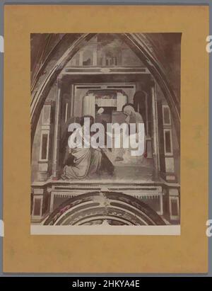 Arte ispirata alla pittura di Cenni di Francesco nella Cappella della Croce di Giordano a Volterra, raffigurante l'Annunciazione, VOLTERRA - Toscana. Compagnia della Santa Croce. L'Annunziazione. (Cenni di Francesco di ser Cenni, 1410.), Alinari, Chiesa di San Francesco, c.. 1875 - c. 1900, opere classiche modernizzate da Artotop con un tuffo di modernità. Forme, colore e valore, impatto visivo accattivante sulle emozioni artistiche attraverso la libertà delle opere d'arte in modo contemporaneo. Un messaggio senza tempo che persegue una nuova direzione selvaggiamente creativa. Artisti che si rivolgono al supporto digitale e creano l'NFT Artotop Foto Stock