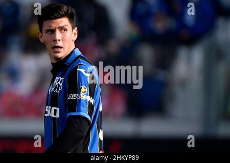 Matteo Pessina di Atalanta BC reagisce durante la serie Una partita di calcio tra Atalanta BC e Cagliari Calcio allo stadio degli atleti Azzurri d'Italia di Bergamo (Italia), 6th febbraio 2022. Foto Andrea Staccioli / Insidefoto Foto Stock