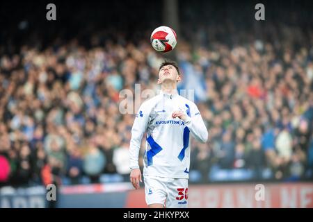 LONDRA, INGHILTERRA - FEBBRAIO 05: Joe White di Hartlepool United durante la partita Emirates fa Cup Fourth Round tra Crystal Palace e Hartlepool Unit Foto Stock