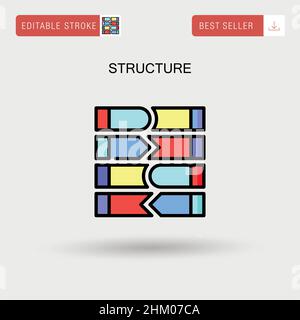 Structure Simple vector icon. Stock Vector