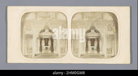 Arte ispirata alla sala del trono nel Palais du Luxembourg, Parigi, Palais du Senat, salle du Trône, Parigi, 1855 - 1875, cartoncino, carta, stampa albume, altezza 86 mm x larghezza 174 mm, opere classiche modernizzate da Artotop con un tocco di modernità. Forme, colore e valore, impatto visivo accattivante sulle emozioni artistiche attraverso la libertà delle opere d'arte in modo contemporaneo. Un messaggio senza tempo che persegue una nuova direzione selvaggiamente creativa. Artisti che si rivolgono al supporto digitale e creano l'NFT Artotop Foto Stock