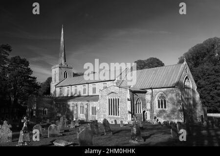 St Mary e All Saints Church, Little Walsingham Village, North Norfolk, Inghilterra, Regno Unito Foto Stock