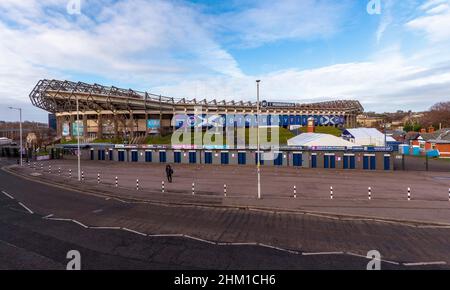 Murrayfield Stadium per giocare a International Rugby, Edimburgo, Scozia, Regno Unito Foto Stock