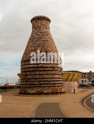 I forni Portobello furono utilizzati per l'industria nel XX secolo per la ceramica, Edimburgo, Scozia, Regno Unito Foto Stock