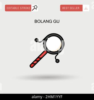 Bolang GU semplice vettore icona. Illustrazione Vettoriale