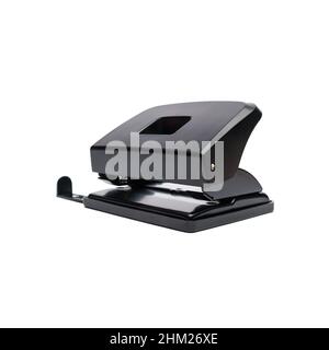 Puncher nero su sfondo bianco Foto Stock