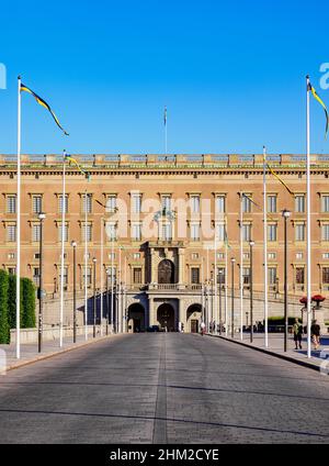 Il Palazzo reale, Stoccolma, Stockholm County, Svezia Foto Stock