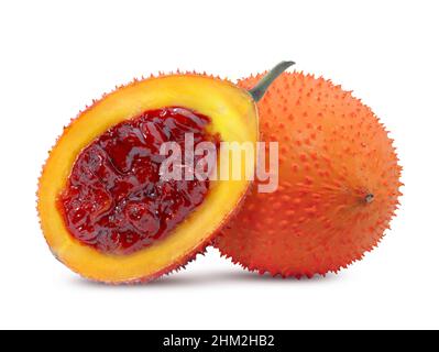 GAC frutta o Baby Jackfruit isolato su sfondo bianco Foto Stock