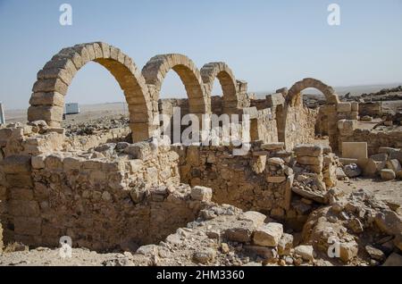 Bellissimo scatto di Umm ar-Rasas in Giordania. Foto Stock