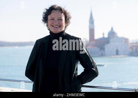 La curatrice Cecilia Alemani partecipa alla presentazione della Mostra Internazionale d'Arte 59th Foto Stock