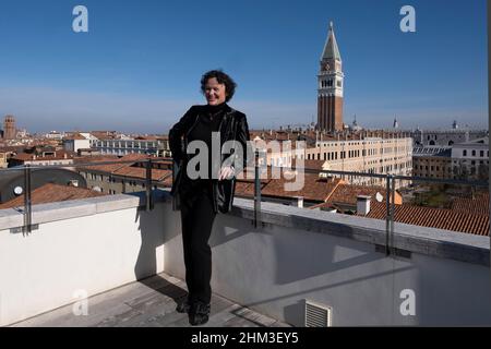 La curatrice Cecilia Alemani partecipa alla presentazione della Mostra Internazionale d'Arte 59th Foto Stock