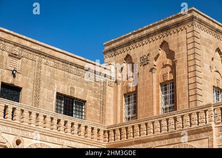 Midyat, Mardin, Turchia - Ottobre 15 2017: Il Monastero di Mor Gabriel (San Gabriele, Deyrulumur, Assiro Ortodosso), Provincia di Mardin della Turchia Foto Stock