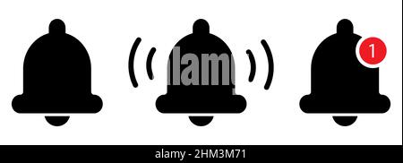 Icona della campana di notifica Illustrazione Vettoriale