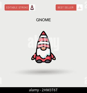 Icona vettore semplice GNOME. Illustrazione Vettoriale