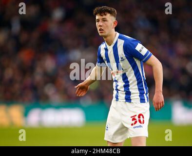 LONDRA, Regno Unito, FEBBRAIO 05: Joe White di Hartlepool United (su prestito da Newcastle United) durante la fa Cup quarto round tra Crystal Palace A. Foto Stock