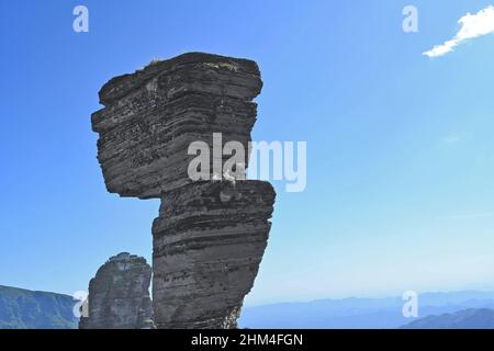 Guizhou fanjing montagne di pietra di fungo Foto Stock