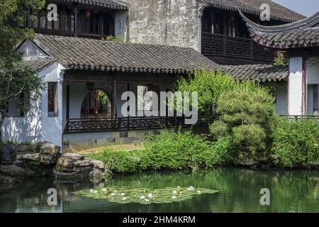 Padrone del giardino delle reti a suzhou Foto Stock