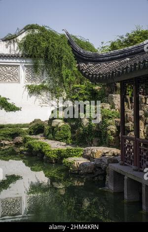 Padrone del giardino delle reti a suzhou Foto Stock