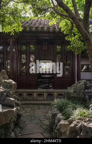 Padrone del giardino delle reti a suzhou Foto Stock