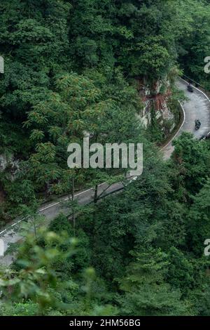 Chongqing montagna foresta pattugliamento del fuoco Foto Stock