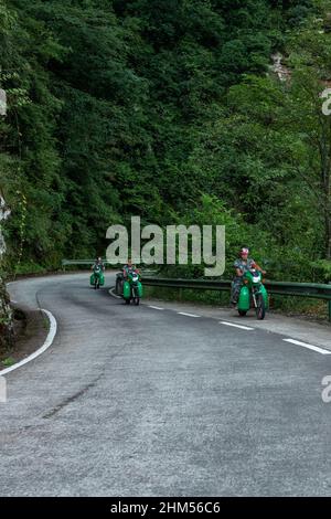 Chongqing montagna foresta pattugliamento del fuoco Foto Stock