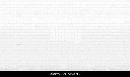 Parete di fondo vecchio mattone dipinto di bianco Illustrazione Vettoriale