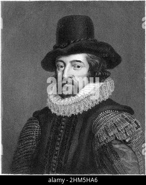 Francis Bacon (1561-1626) Visconte St Albans. Filosofo, scienziato e statista inglese. Foto Stock