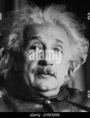 Albert Einstein (1879-1955) ritratto. 'Face of a Physicist' degli anni '1930 - News Photography. Foto Stock