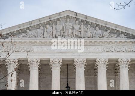 US Supreme Court Building, Washington DC Foto Stock