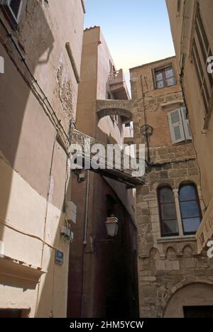 Bonifacio, Corsica, Francia (scannerizzata da colorslide) Foto Stock