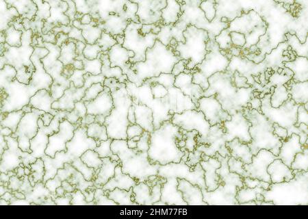 Pietra d'imitazione in marmo astratto ad alta risoluzione in verde chiaro con vene dorate lucenti Foto Stock