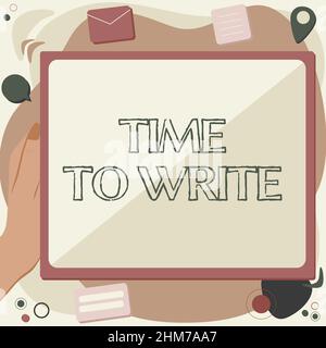 Ispirazione che mostra il tempo di sonno del segno. Foto concettuale un periodo naturale di sonno o di inattività Abstract Deleting browser History Foto Stock