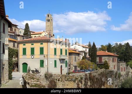 Scorcio di Civitella in Val di Chiana, Toscana, Italia, Europa Foto Stock