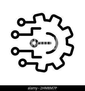 Icona astratta vettoriale sul bianco, illustrazione isolata per grafica e web design. Semplice simbolo piatto. Illustrazione Vettoriale