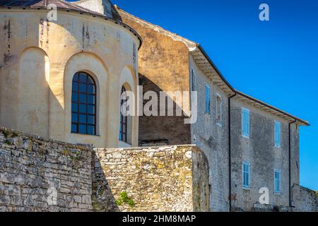 La Basilica Eufrasiana nella città di Porec, Croazia, Europa. Foto Stock