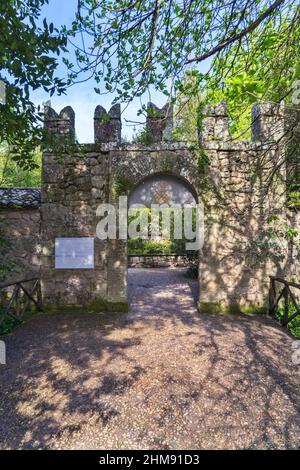 Il Sacro Bosco, Bosco Sacro colloquialmente chiamato Parco dei Mostri, Parco dei Mostri in Italiano, Lazio, Italia, Europa Foto Stock