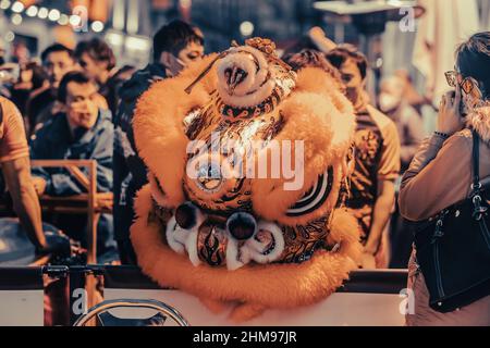 Londra intorno a Chinatown Gerrard Street Foto Stock