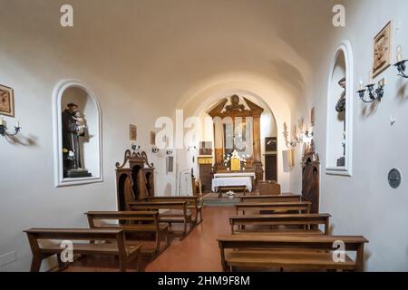 Il Convento de le celle è un Convento francescano del 13th secolo situato a le celle, Torreone, Cortona, Toscana, Italia, Europa Foto Stock